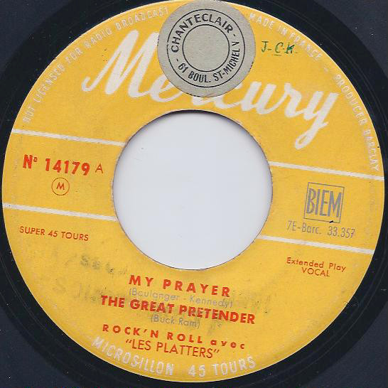 The Platters - My Prayer | Mercury (14.179) - 3 The Platters - My Prayer | Mercury (14.179) - 3