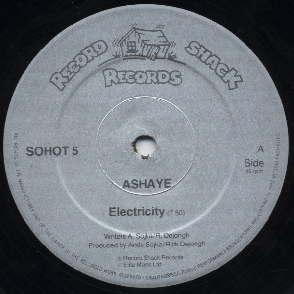 Ashaye - Electricity | Record Shack Records (SOHOT 5) - 3 Ashaye - Electricity | Record Shack Records (SOHOT 5) - 3