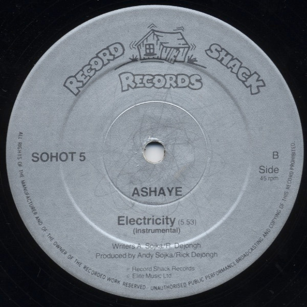 Ashaye - Electricity | Record Shack Records (SOHOT 5) - 4 Ashaye - Electricity | Record Shack Records (SOHOT 5) - 4