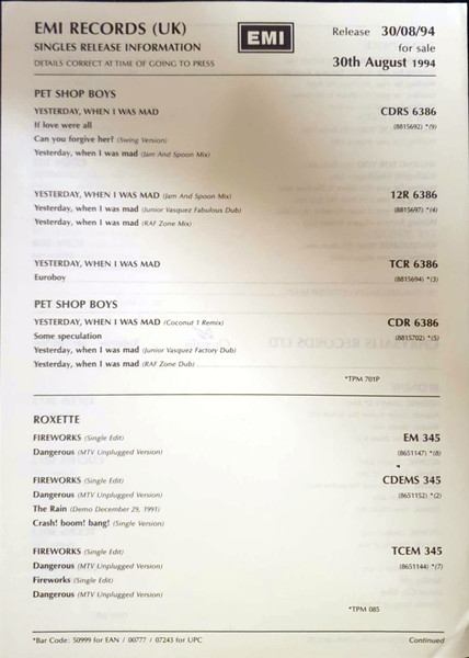 Blondie - Atomic (Remix) | Chrysalis (12ATOMDJ1) - 4