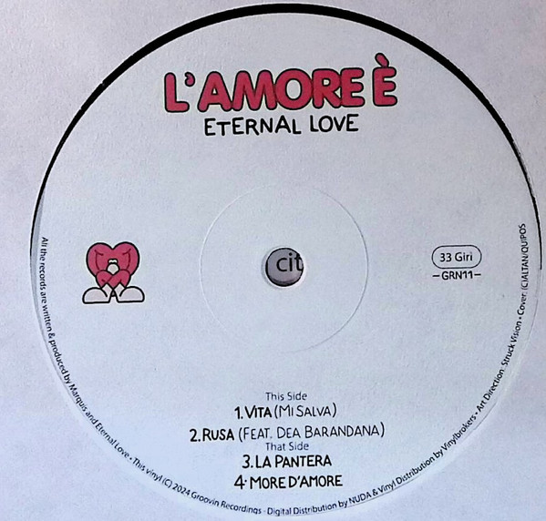 Eternal Love - L'Amore E' | Groovin Recordings (GRN11) - 3 Eternal Love - L'Amore E' | Groovin Recordings (GRN11) - 3