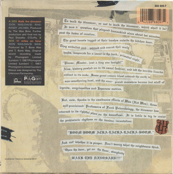 Was (Not Was) - Walk The Dinosaur | Fontana (888 809-7) - 2
