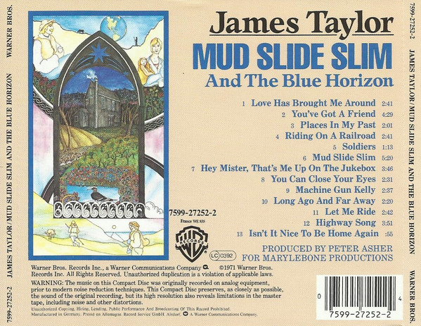 James Taylor - Mud Slide Slim And The Blue Horizon | Warner Bros. Records (7599-27252-2) - main