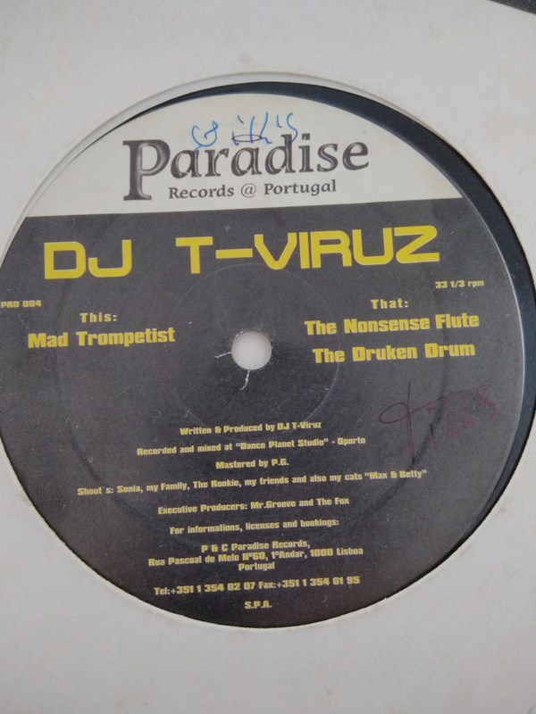 DJ T-Viruz - Techno From Paradise | Paradise Records Portugal (prd004) - main
