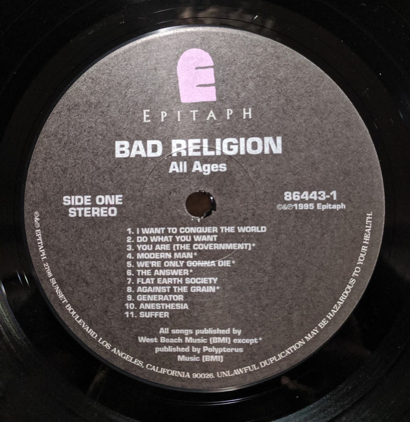 Bad Religion - All Ages | Epitaph (86443-1) - 3