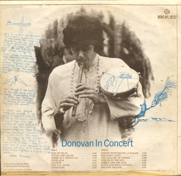 Donovan - Donovan In Concert | Pye Records (NPL 18237) - 4 Donovan - Donovan In Concert | Pye Records (NPL 18237) - 4