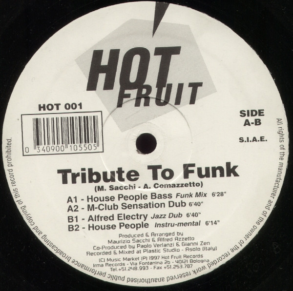 Tribute To Funk - House People Bass | Hot Fruit (HOT 001) - main