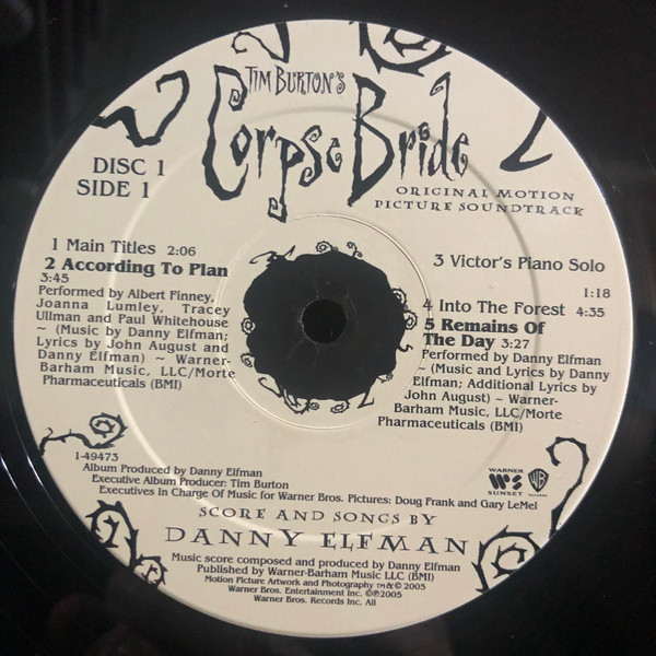 Danny Elfman - Tim Burton's Corpse Bride (Original Motion Picture Soundtrack) | Warner Sunset Records (49473-1) - 4 Danny Elfman - Tim Burton's Corpse Bride (Original Motion Picture Soundtrack) | Warner Sunset Records (49473-1) - 4
