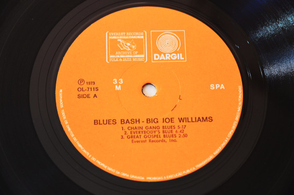 Big Joe Williams With Lightnin' Hopkins & Sonny Terry & Brownie McGhee - Blues Bash | Everest Records Archive Of Folk & Jazz Music (OL-7115) - 3 Big Joe Williams With Lightnin' Hopkins & Sonny Terry & Brownie McGhee - Blues Bash | Everest Records Archive Of Folk & Jazz Music (OL-7115) - 3