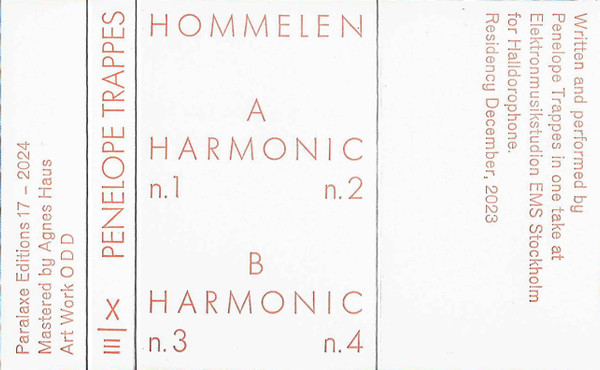 Penelope Trappes - Hommelen | Paralaxe Editions (Paralaxe Editions 17) - 2
