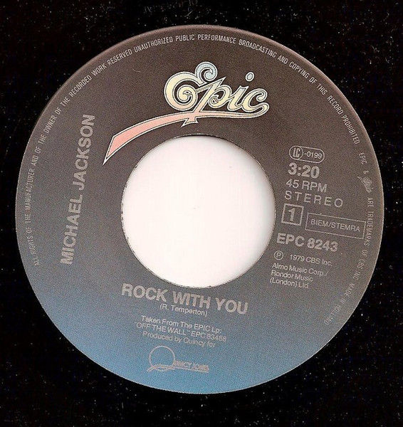 Michael Jackson - Rock With You | Epic (EPC 8243) - 3 Michael Jackson - Rock With You | Epic (EPC 8243) - 3