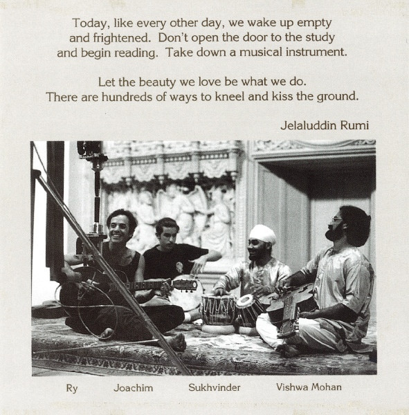 Ry Cooder & Vishwa Mohan Bhatt - A Meeting By The River CD | Water Lily Acoustics (WLA-CS-29-CD) - 4