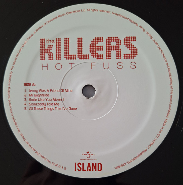 The Killers - Hot Fuss | Island Records (4785930) - 3 The Killers - Hot Fuss | Island Records (4785930) - 3