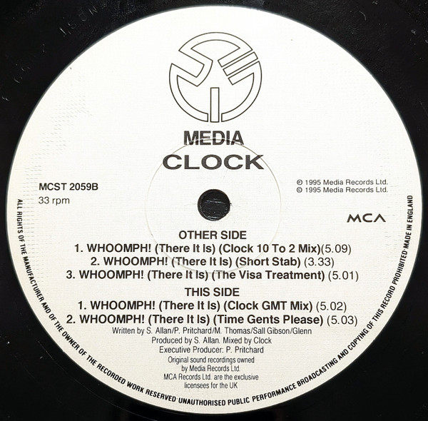 Clock - Whoomph! (There It Is) | MCA Records (MCST 2059) - 4 Clock - Whoomph! (There It Is) | MCA Records (MCST 2059) - 4