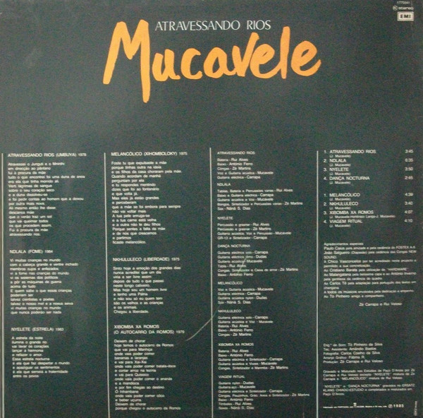José Mucavele - Atravessando Rios | EMI (1775541) - 2