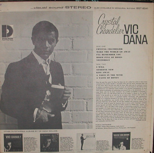 Vic Dana - Crystal Chandelier | Dolton Records (BST-8041) - 2