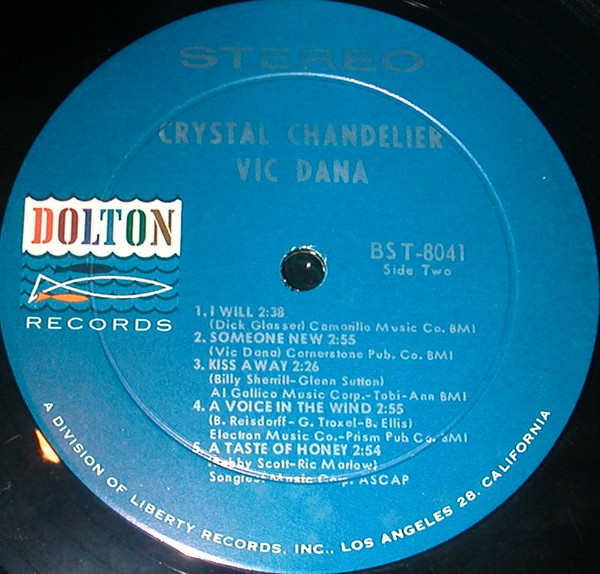 Vic Dana - Crystal Chandelier | Dolton Records (BST-8041) - 4