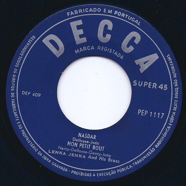 Lenka Jenka And His Brassband - Finjenka-Letkiss | Decca (PEP 1117) - 4