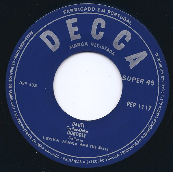 Lenka Jenka And His Brassband - Finjenka-Letkiss | Decca (PEP 1117) - 3