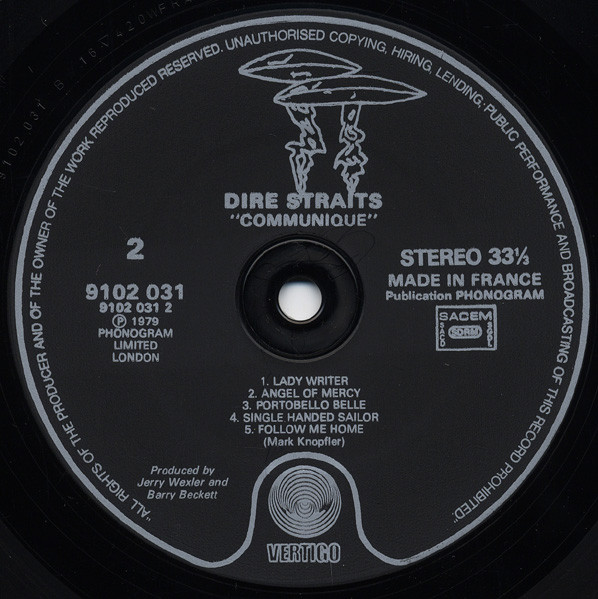 Dire Straits - Communiqué | Vertigo (9102 031) - 4