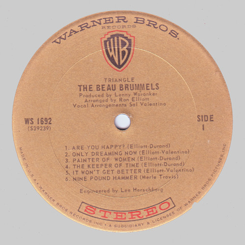The Beau Brummels - Triangle | Warner Bros. Records (WS 1692) - 3 The Beau Brummels - Triangle | Warner Bros. Records (WS 1692) - 3