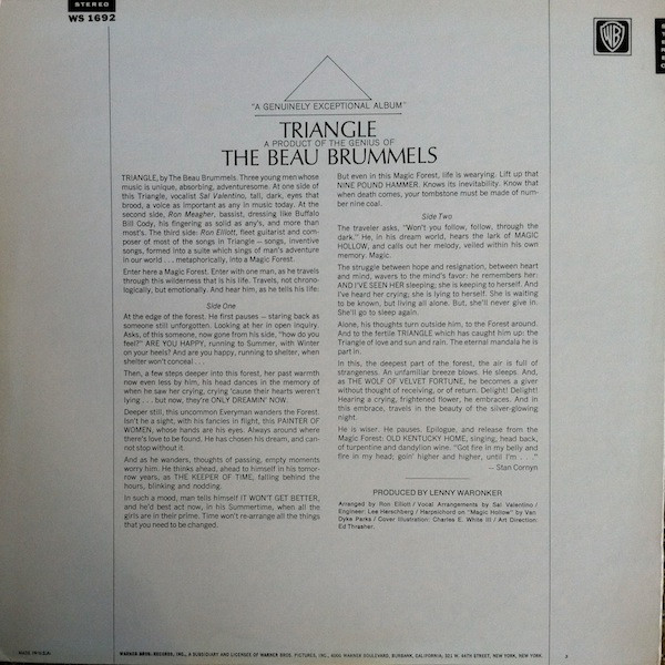 The Beau Brummels - Triangle | Warner Bros. Records (WS 1692) - 2 The Beau Brummels - Triangle | Warner Bros. Records (WS 1692) - 2
