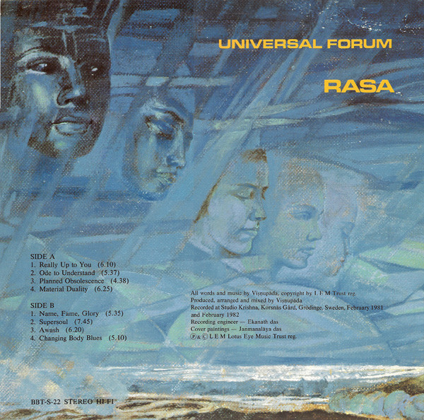 Rasa - Universal Forum | Lotus Eye Music (BBT-S-22) - 2