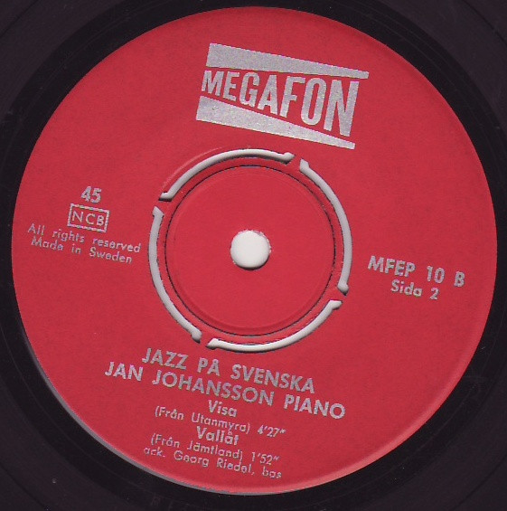 Jan Johansson - Jazz På Svenska | Megafon (MFEP 10) - 3