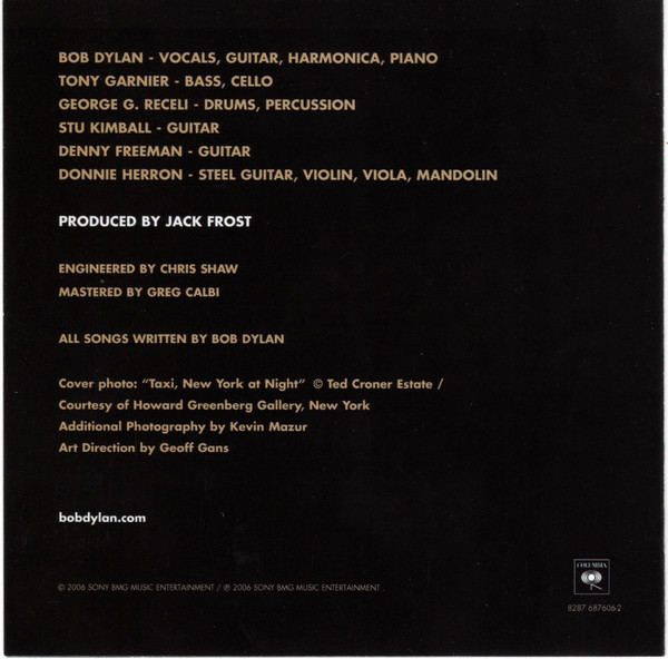 Bob Dylan - Modern Times | Columbia (8287 687606-2) - 2 Bob Dylan - Modern Times | Columbia (8287 687606-2) - 2
