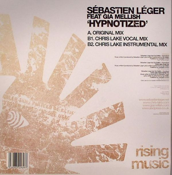 Sébastien Léger Feat Gia Mellish - Hypnotized | Rising Music (RISING 004) - 2