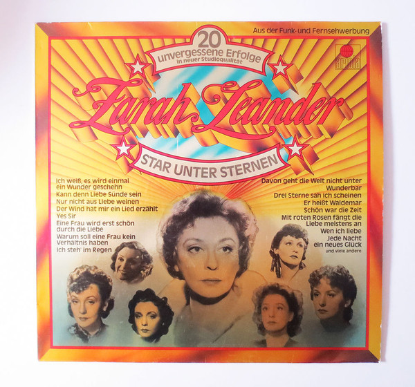 Zarah Leander - Star Unter Sternen (20 Unvergessene Erfolge) | Ariola (202 491-502)