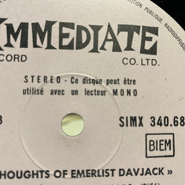 The Nice - The Thoughts Of Emerlist Davjack | Immediate (SIMX 340.680 T) - 4