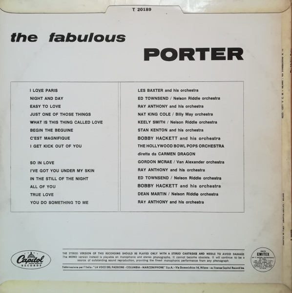 Various - The Fabulous Porter | Capitol Records (T 20189) - 2 Various - The Fabulous Porter | Capitol Records (T 20189) - 2