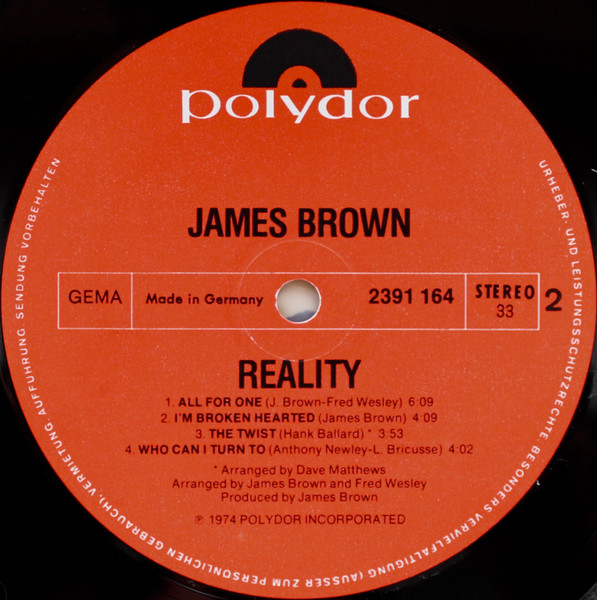 James Brown - Reality | Polydor (2391 164) - 4