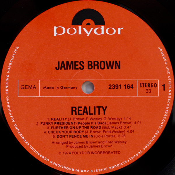 James Brown - Reality | Polydor (2391 164) - 3