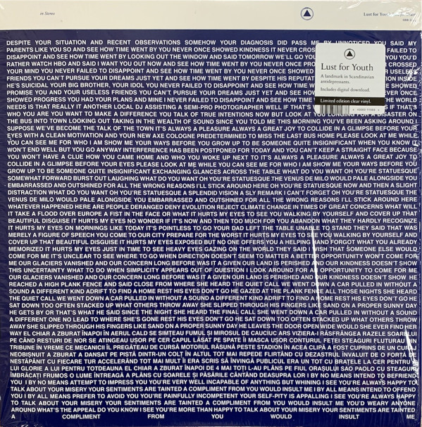 Lust For Youth - Lust For Youth | Sacred Bones Records (SBR-224) - main