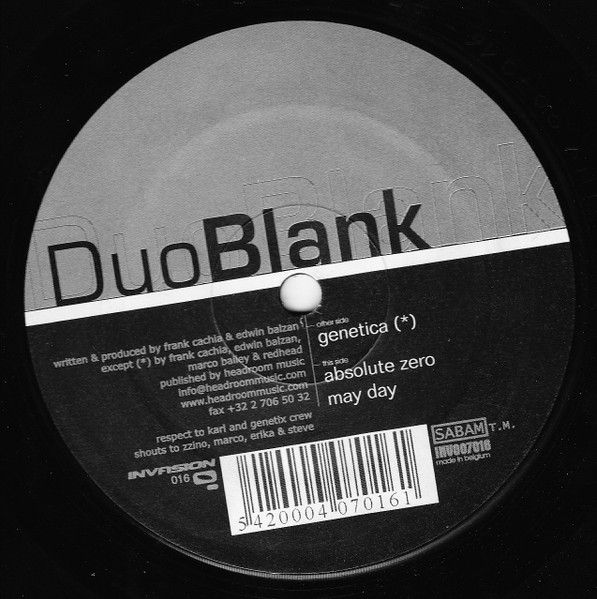 Duo Blank - Genetica | Invasion (INV007016)