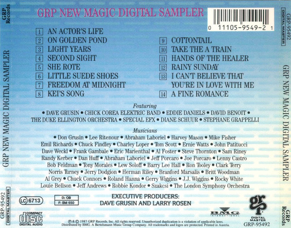 Various - GRP New Magic Digital Sampler | GRP (GRP-95492) - 2 Various - GRP New Magic Digital Sampler | GRP (GRP-95492) - 2
