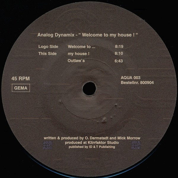 Analogue Dynamix - Welcome To My House ! | Aquatic Plant (AQUA 003) - main Analogue Dynamix - Welcome To My House ! | Aquatic Plant (AQUA 003) - main