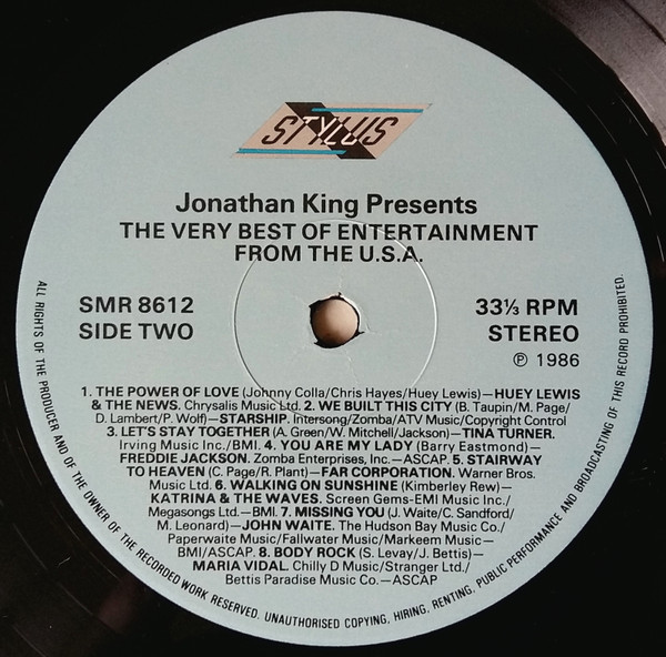 Various - Jonathan King Presents The Very Best Of Entertainment From The U.S.A. | Stylus Music (SMR 8612) - 4