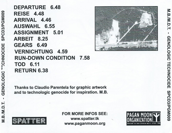 Maurizio Bianchi / Museo Della Tortura - Genologic Technocide | Spatter (SPCD3) - 2