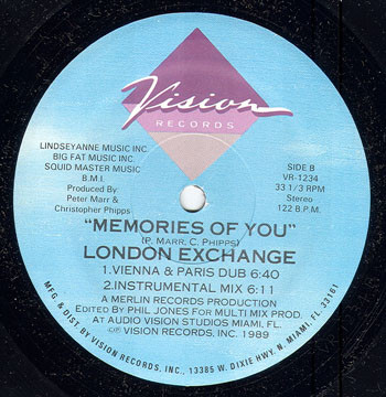 London Exchange - Memories Of You | Vision Records (VR-1234) - main London Exchange - Memories Of You | Vision Records (VR-1234) - main