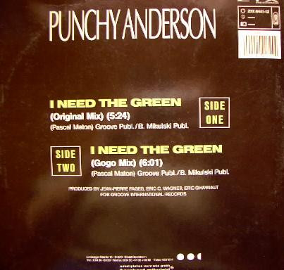Punchy Anderson - I Need The Green | ZYX Records (ZYX 6441-12) - 2 Punchy Anderson - I Need The Green | ZYX Records (ZYX 6441-12) - 2
