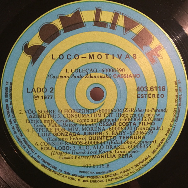 Various - Loco-Motivas (Trilha Sonora Original Da Novela) | Som Livre (403.6116) - 4 Various - Loco-Motivas (Trilha Sonora Original Da Novela) | Som Livre (403.6116) - 4