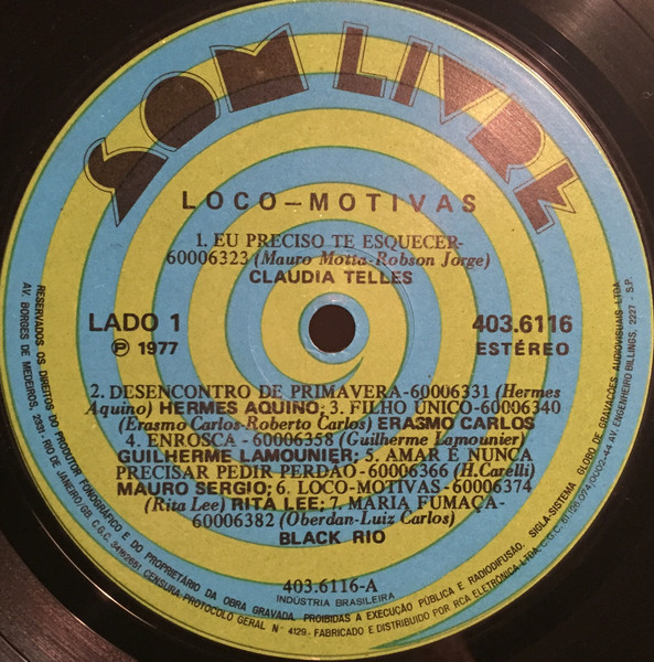Various - Loco-Motivas (Trilha Sonora Original Da Novela) | Som Livre (403.6116) - 3 Various - Loco-Motivas (Trilha Sonora Original Da Novela) | Som Livre (403.6116) - 3