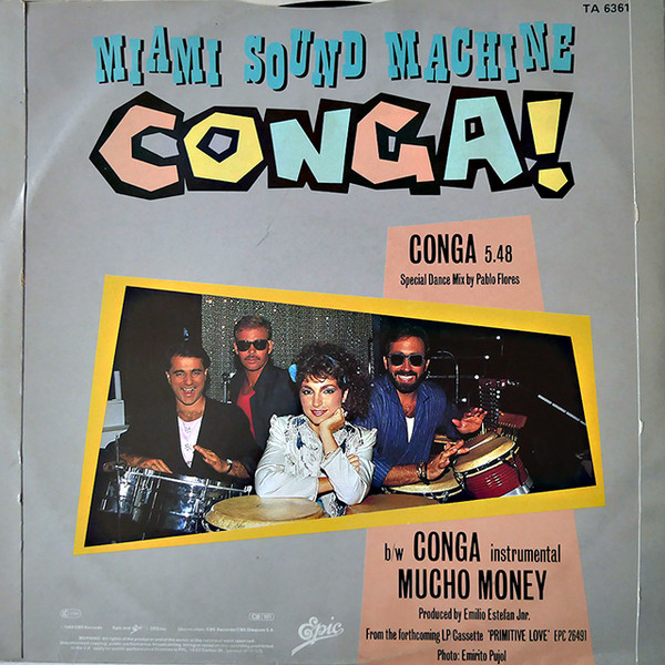 Miami Sound Machine - Conga! (Dance Mix) | Epic (TA 6361) - 4
