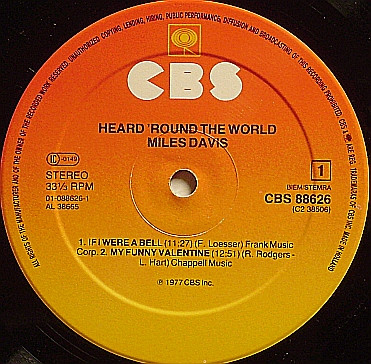Miles Davis - Heard 'Round The World | CBS (CBS 88626) - 4