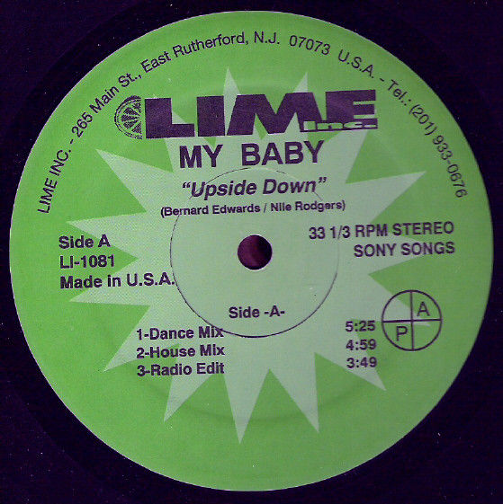 My Baby - Upside Down / Let's All Chant | Lime Inc. (LI-1081) - main