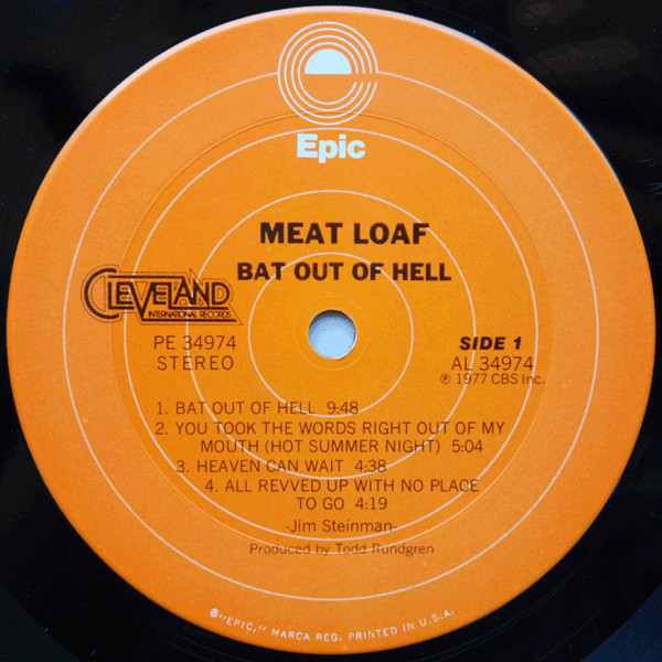Meat Loaf - Bat Out Of Hell | Epic (PE 34974) - 3 Meat Loaf - Bat Out Of Hell | Epic (PE 34974) - 3