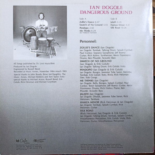 Ian Dogole - Dangerous Ground | Cafe Records (CAFE L-737) - 4